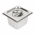 Commercial Stainless Steel GN 1/6 100mm Deep Gastronorm Bain Marie Buffet Steam Table Food Pan with Lid