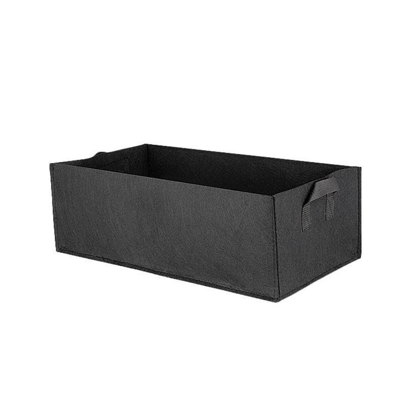 8pcs Felt Rectangular Planting Bags Vegetable Grow Bags Non-Woven Flower Pots - Blue 8pcs-60x30x20