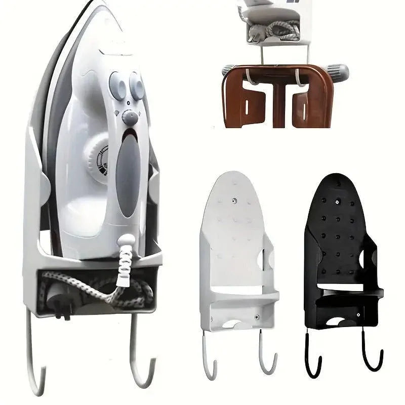 Iron Stand Double Hook Storage Rack Hanging Iron Holder for Home Organisation - Black