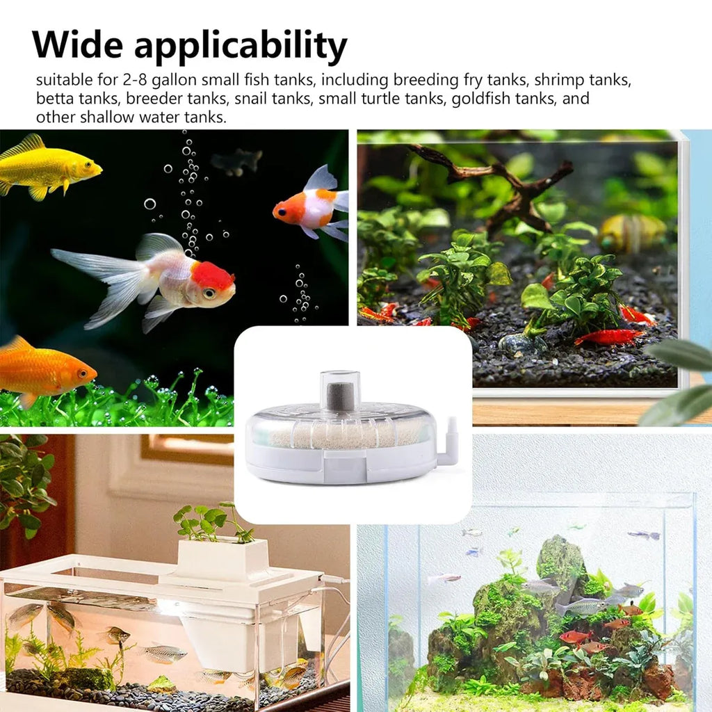 Aquarium Filter Special Mini Small Tank Filter Circle for Freshwater or Marine - 10cm Filter
