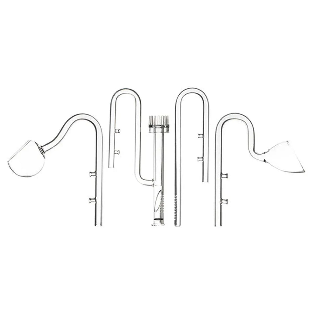 Aquarium Glass Inlet Outlet Pipe Fish Tank Filter Oil Film Remover Plant Holder - Oil removal inlet-12mm