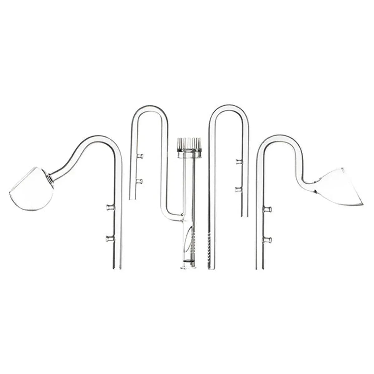 Aquarium Glass Inlet Outlet Pipe Fish Tank Filter Oil Film Remover Plant Holder - Oil removal inlet-12mm