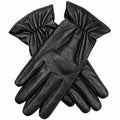Womens Premium Kangaroo Leather Gloves 100% Wool Lined Winter Warm - Black - Large