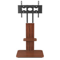 32"-65" Tv Floor Stand Adjustable Corner Tv Mount Bracket With Sturdy Wood Base