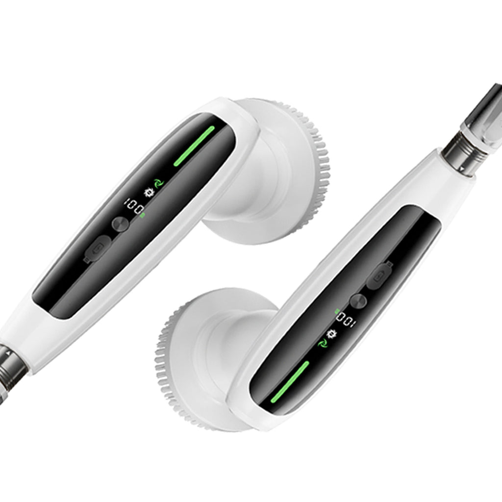 Electric Spin Scrubber with Adjustable Extension Handle & 8 Brush Heads - Smart LED Display