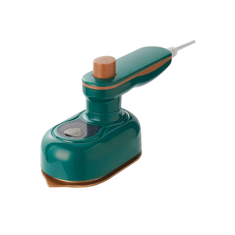 Green Mini Handheld Steam Iron - Portable Garment Steamer