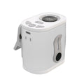 White High-Speed Mini Clip Fan with 360° Rotation – Portable, Rechargeable & Multi-Functional Cooling Solution