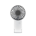 White 2 Pack Mini Portable Handheld Fan Foldable Desktop Personal Fan USB Rechargeable Pocket Fan with 3 Speeds for Travel Office and Outdoor