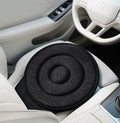 Black 360° Swivel Car Seat Cushion – Portable Rotating Transfer Aid for Elderly, Pregnant Women & Mobility Support