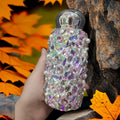 Rhinestone Insulated Bottle 260ml Stainless Bling Mug Square Crystal Pink
