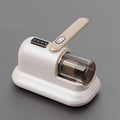 Pearl White Wireless Mite Vacuum Cleaner with UV Light - High Suction Handheld Bed Dust Mite Remover