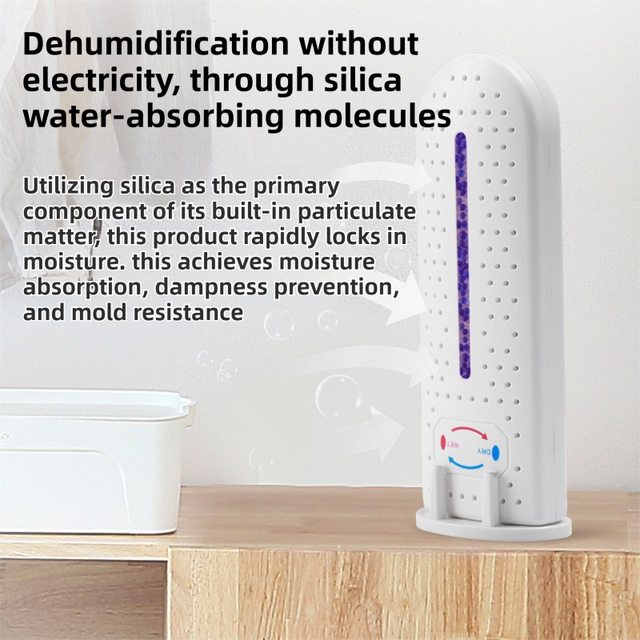 Mini Rechargeable Dehumidifier Silica Gel Cupboard Drawer Moisture Absorber