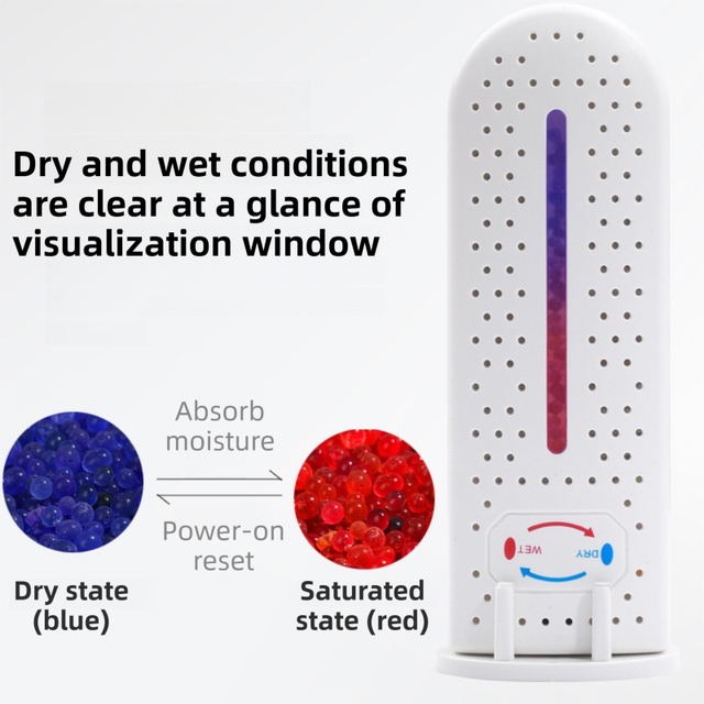 Mini Rechargeable Dehumidifier Silica Gel Cupboard Drawer Moisture Absorber