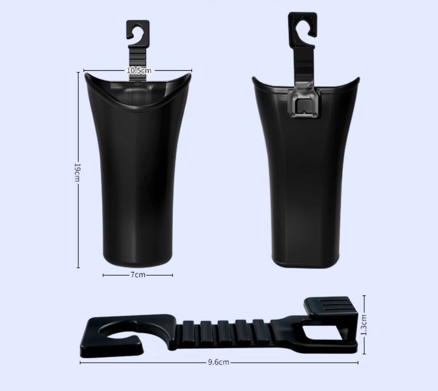 2x Car Umbrella Holder Waterproof Storage Bucket Hook Seat Back Bin