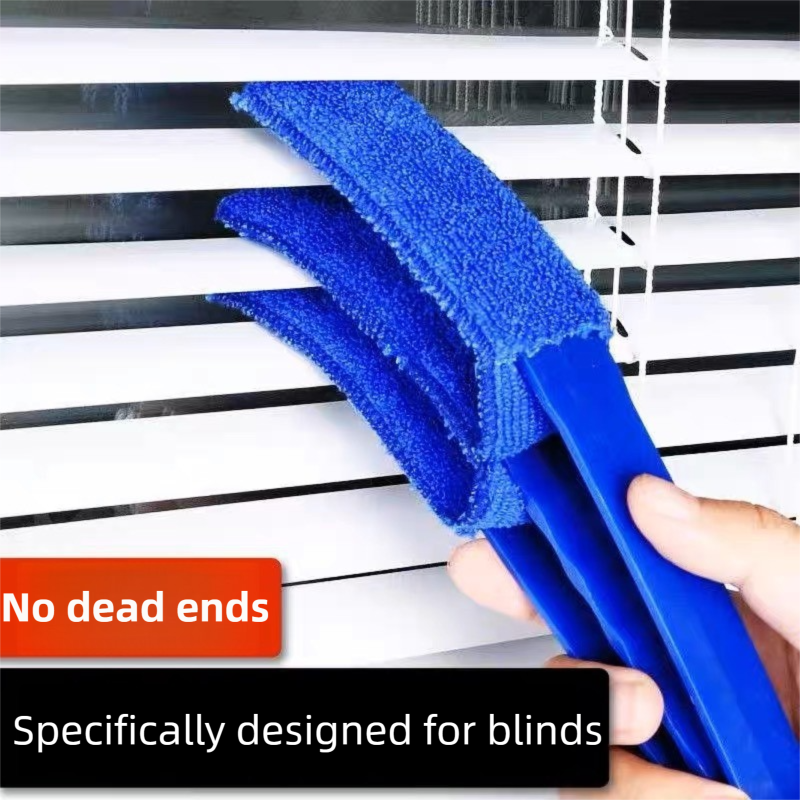 4 Pack Red Shutter and Car AC Vent Cleaner Brush with Washable Microfiber Cleaning Cloth – Reusable Window Blind Dust Remover for Air Vent, Car AC Vent, Fan & Narrow Gap