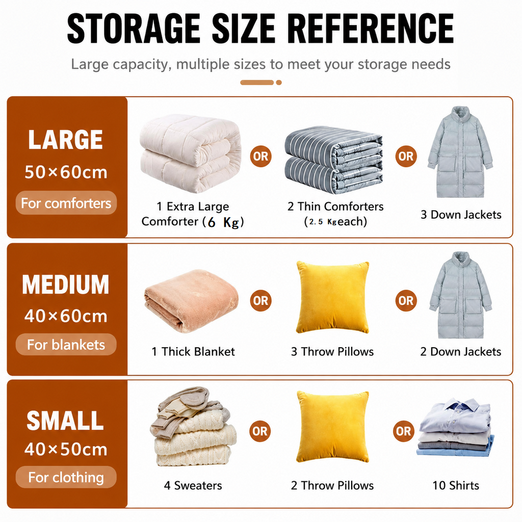 Portable Cordless Handheld Vacuum Cleaner & 6-piece Vacuum Storage Bag Set, 4-in-1 Air Duster, Vacuum Pump and Suction Cleaner with Reusable Compression Bags for Home and Travel