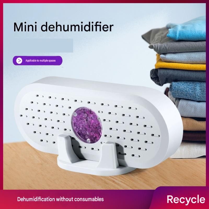 Mini Rechargeable Dehumidifier Wardrobe Closet Moisture Absorber Anti Mould