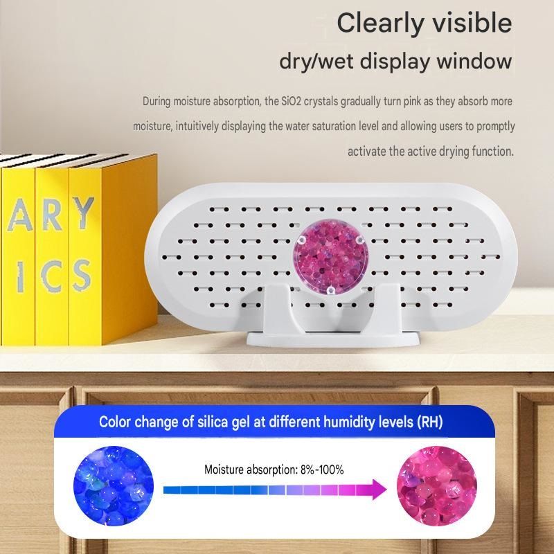 2x Mini Rechargeable Dehumidifier Wardrobe Closet Moisture Absorber Anti Mould
