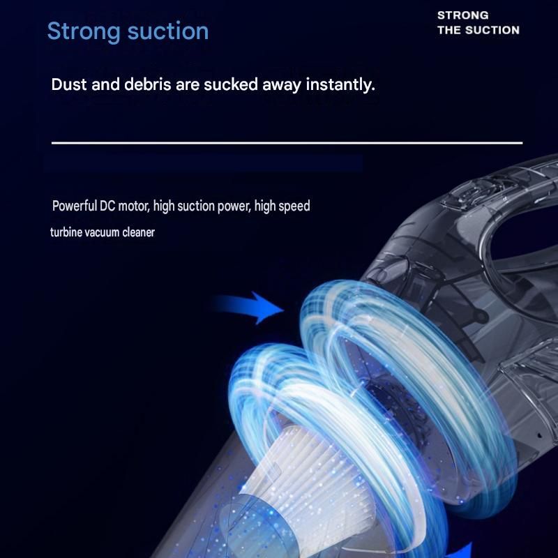 Cordless Handheld Car Vacuum Cleaner - Portable Wireless Dustbuster for Car and Home, Wet and Dry Cleaning, Multi-Filter System, Compact Lightweight Design, Easy Empty Dust Cup