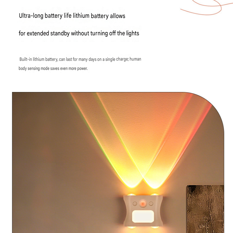 3PCS Smart Home Atmosphere Set – Pink USB Rechargeable Camera Humidifier & 2pcs Black RGB Motion Sensor Wall Light, Magnetic Wireless Night Lamp with Remote Control for Bedroom, Living Room & Office