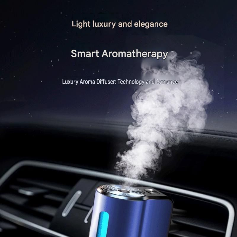 2pc Car Air Vent Aroma Diffuser + Hanging Storage Bin Set Green