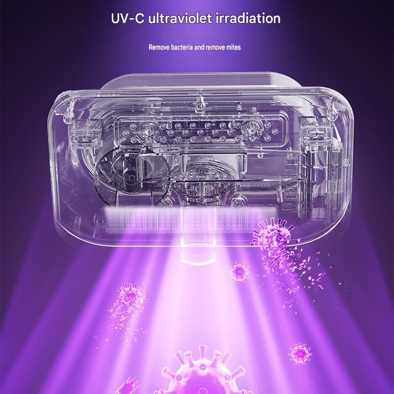 Cordless Dust Mite Remover Vacuum UV Cleaner Bed Mattress Sofa 400ml Kit White