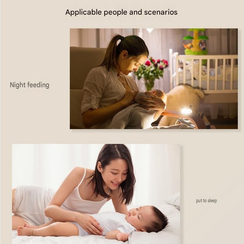 Nighttime Anxiety Relief & Relaxation Set - Purple Imitation Silk Sleep Eye Mask and  Smart White Noise Night Light for Soothing Sleep, Nursing, and Stress Reduction