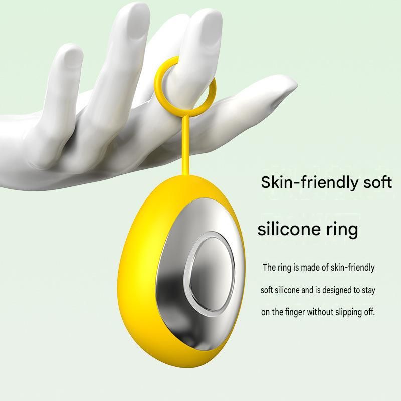 Yellow Portable Handheld Sleep Aid Device - CES Microcurrent Relaxation Tool with 5 Intensity Levels, USB-C Rechargeable ABS Shell for Stress Relief and Bedtime Routine