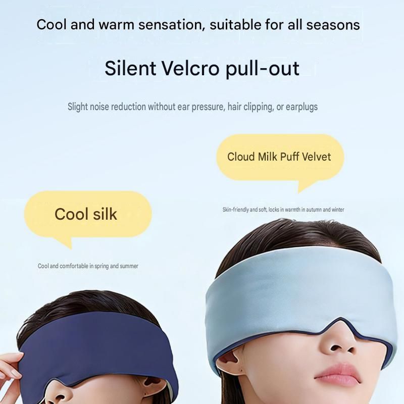 Home and Travel Sleep Aid Bundle - White Dual Mode CES Microcurrent Sleep Aid  Device and Blue Gravity Eye Mask, USB Rechargeable Handheld and Ear Clip Unit, 72cm Light Blocking Polyester Cover for Deep Rest and Travel