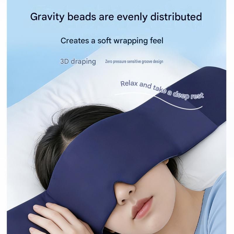 Home and Travel Sleep Aid Bundle - White Dual Mode CES Microcurrent Sleep Aid  Device and Pink Gravity Eye Mask, USB Rechargeable Handheld and Ear Clip Unit, 72cm Light Blocking Polyester Cover for Deep Rest and Travel