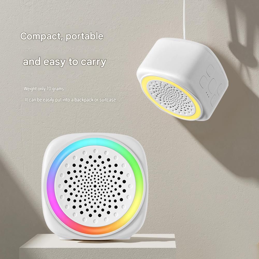 Lightweight and portable White Noise Sleep Machine with Night Light - 26 Soothing Sounds, 7-Color LED, Timer & USB-C Charging for Adults