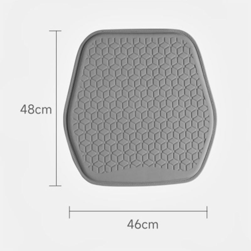 Pink Universal Cooling Gel Seat Cushion - TPR Breathable Honeycomb Pad for Car & Office Chair
