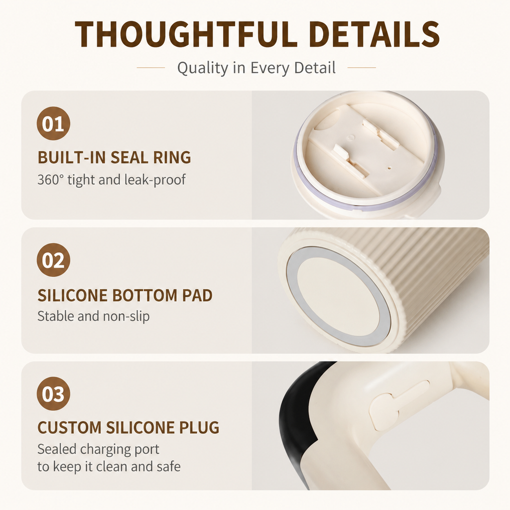 Green Self Stirring Coffee Mug Electric Temperature Display Cup 14.4cm (5.67in) Stainless Steel Insulated Travel Mug with 3-Piece Stainless Steel Straw Set for Coffee Milk Protein Shakes