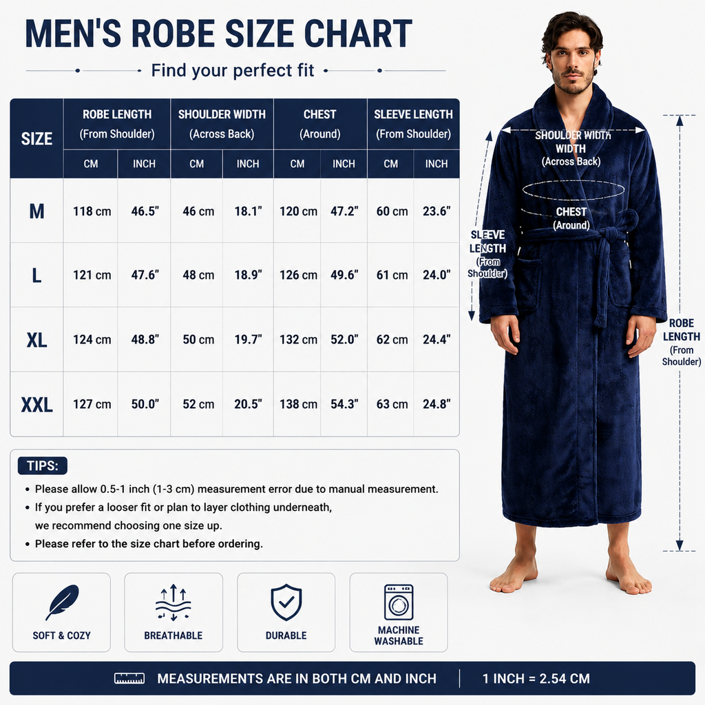 Men's Flannel Bathrobe Black XL Size - Soft Coral Fleece Hooded Kimono Collar Dressing Gown Loose Fit Warm Comfortable Loungewear Home Spa Easy Care Machine Washable