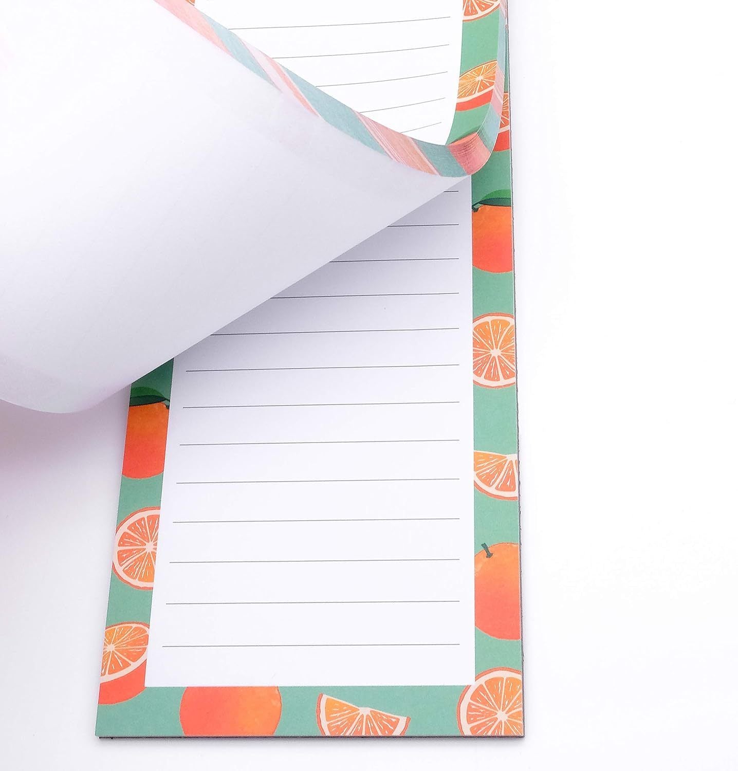 Magnetic Fridge Notepads - 8 Pack, 25 Sheets Each (Fruit, Type A)