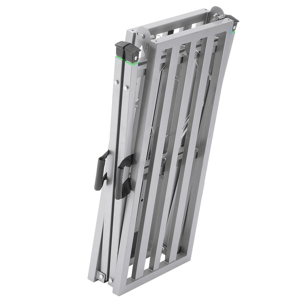 Work Platform, 4 Gear Adjustable Height, Folding Alloy Steel Step Ladder, Portable Scaffolding Platform, 400 kg Load Capacity, Non-Slip Rubber Feet, Drywall Painting Stool, Cleaning & Washing