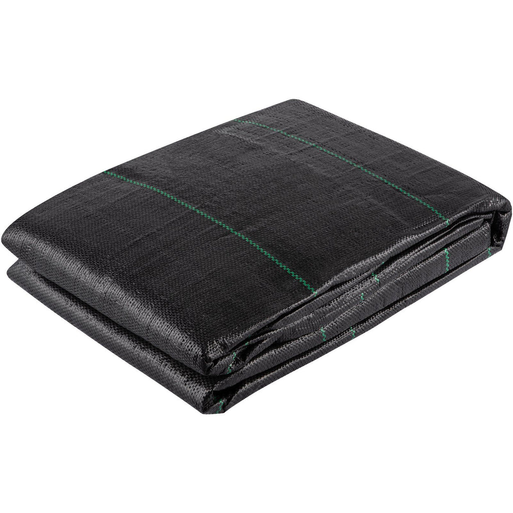 Geotextile Fabric, 3.8 x 15.2 m 3.5oz Woven PP Driveway Drain Cloth with 600lbs Tensile Strength, Heavy Duty Underlayment for Soil Stabilization, Landscaping, Weed Barrier,