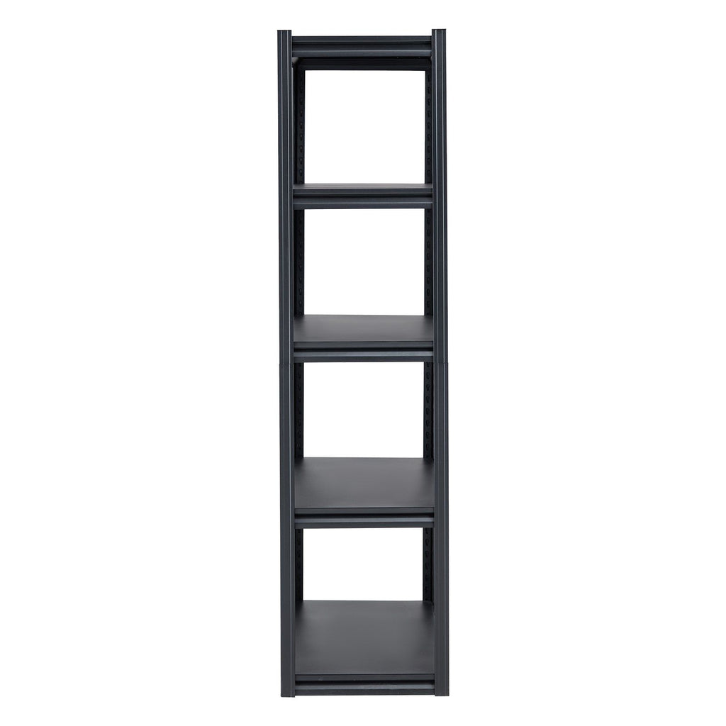 Storage Shelves, 2000 lbs, 5 Tier Garage Storage Shelving, 18" D x 40" W x 72" H Adjustable Metal Shelves for Garage Shelves Utility Rack Shelf, Ideal for Kitchen, Warehouse, Basement, Black