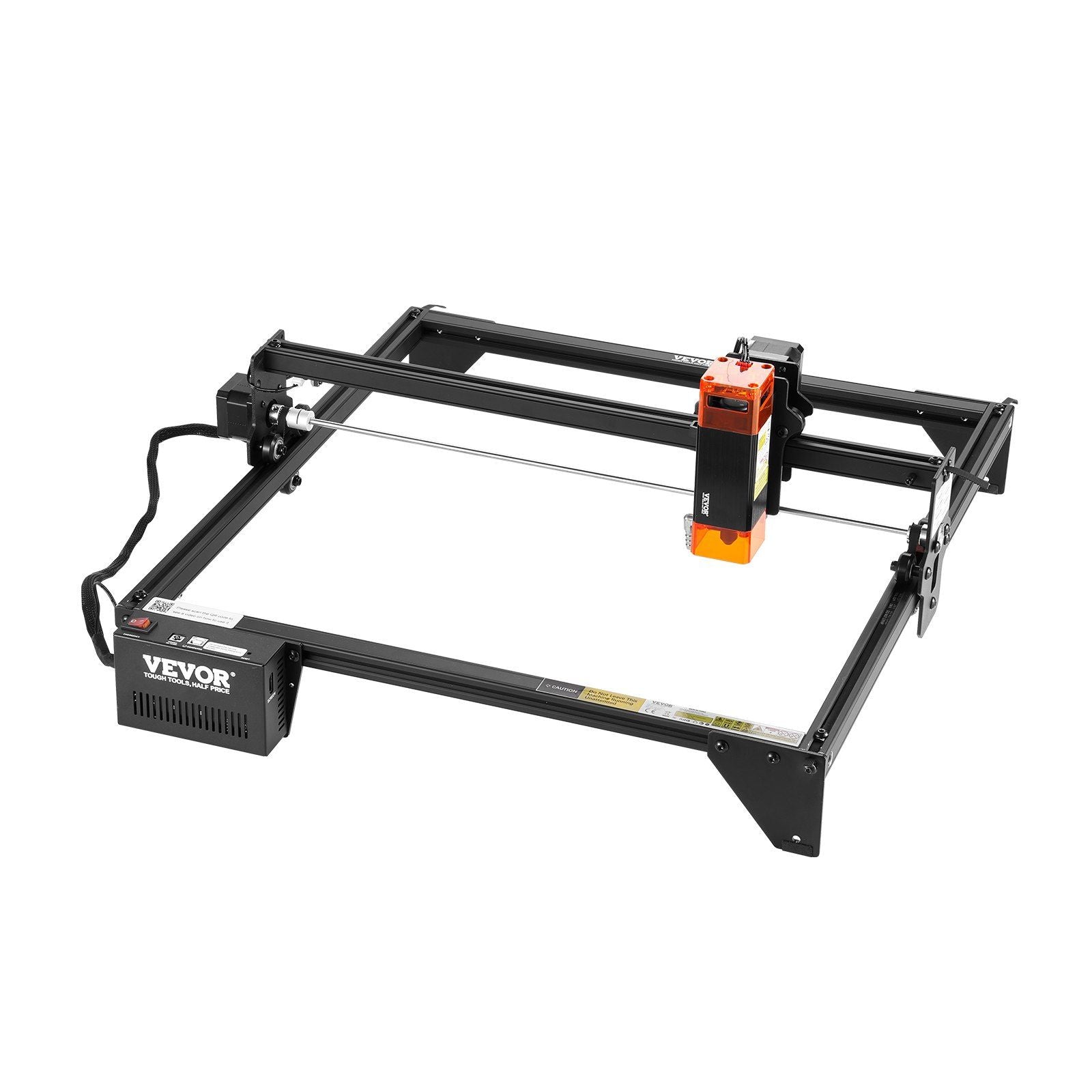 Laser Engraver, 10W Output, Laser Engraving Cutter Machine, 14.9 x 15.7 in/38 x 40 cm Working Area, 10000 mm/min Movement Speed, Compressed Spot with Eye Protection, for Wood, Certain Metal