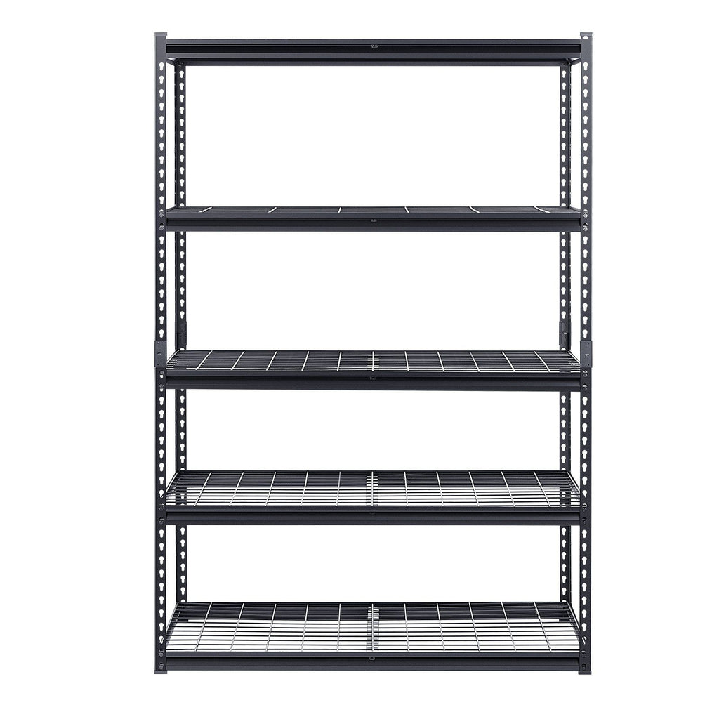 Storage Shelves, 1361 kg, 5 Tier Heavy Duty Garage Shelving, 609.6 x 1219.2 x 1828.8 mm Adjustable Metal Shelves for Industrial Shelving Unit Utility Shelf, for Kitchen, Warehouse, Basement