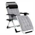 NNETM Zero Gravity Folding Lounge Chair – Adjustable Outdoor Recliner (Gray)-0
