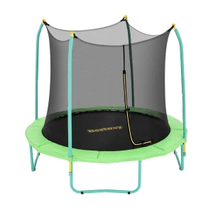 Bestway 8ft Trampoline Kids Rebounder Safety Net Enclosure Outdoor Fitness 2.44m for Ages 6+