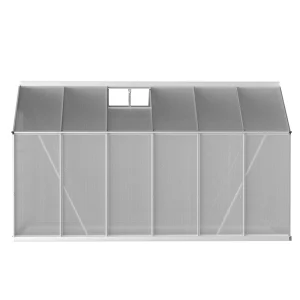 Green Fingers Greenhouse 3 × 2.5 × 2.26M Double Doors Aluminium Green House Garden Shed