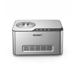 Devanti 2L 2-in-1 Ice Cream & Yogurt Maker Machine No Pre-Freezing Homemade Gelato Sorbet