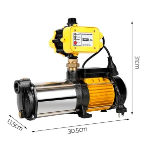 Giantz 2000W Max 4-Stage Garden Water Pump High Pressure Irrigation Booster Pump, Automatic Multi-Stage External Sprinkler Pump for Rainwater Tank Transfer