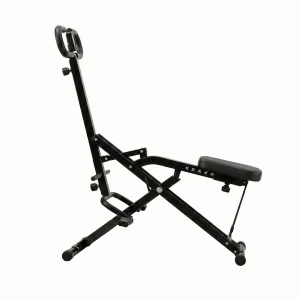 Everfit Foldable Squat Machine Deep Squat Rowing Machine 5 Adjustable Seat Home Gym