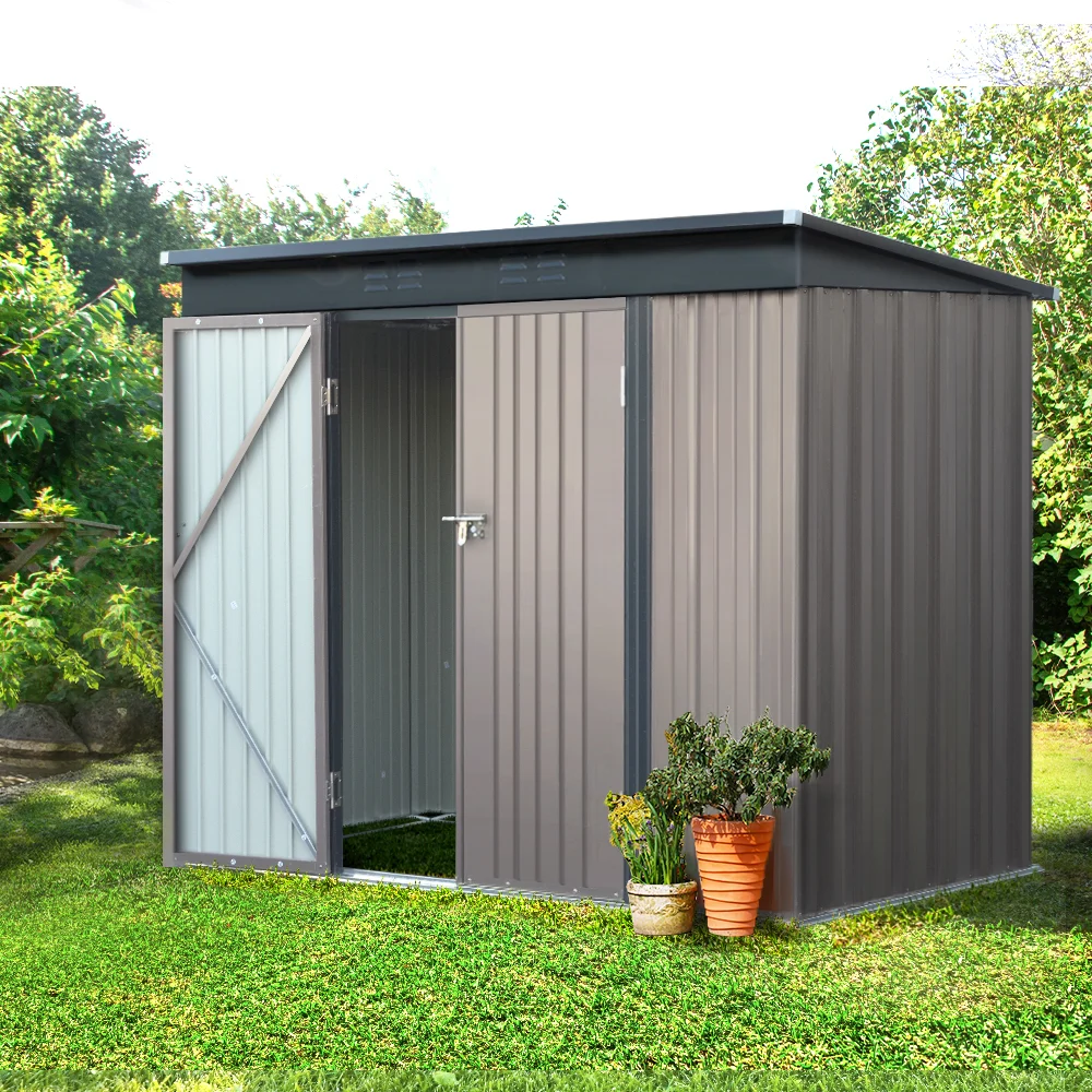 Giantz Garden Shed 2.31 × 1.31M Sheds Outdoor Storage Tool Metal Workshop Shelter Double Door