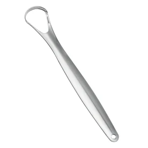 Orku Stainless Steel Tongue Scraper - Oral Hygiene Cleaner Silver