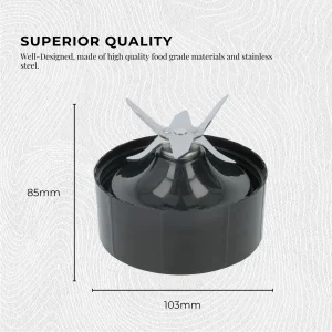 Kitchee 2x For Nutribullet Extractor Cross Replacement Blade - 1200W 1200