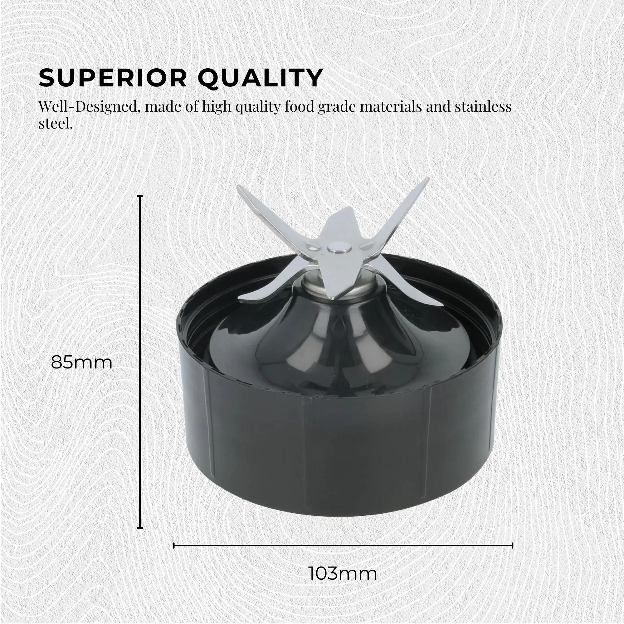 Kitchee 2x For Nutribullet Extractor Cross Replacement Blade - 1200W 1200